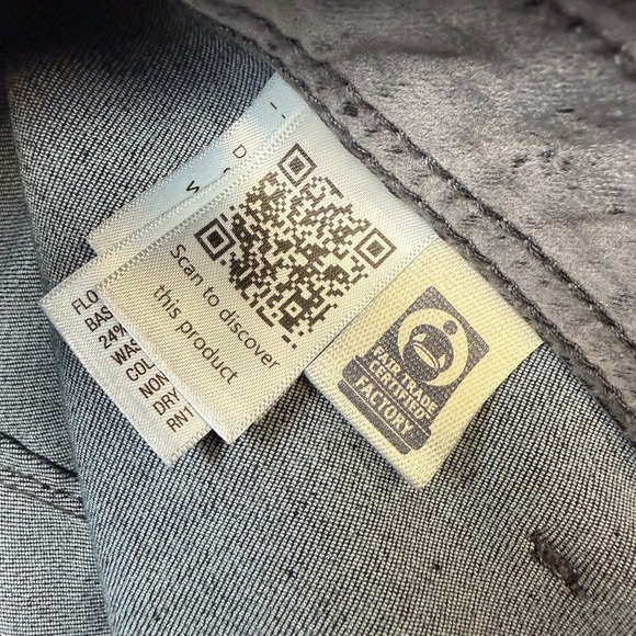 Universal Thread Sailor Wide Leg Jeans Womens 6R Gray Flocked Marbled High Rise - Picture 9 of 15